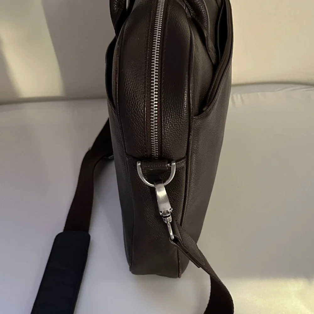 Samsonite Dark Brown Faux Leather Briefcase